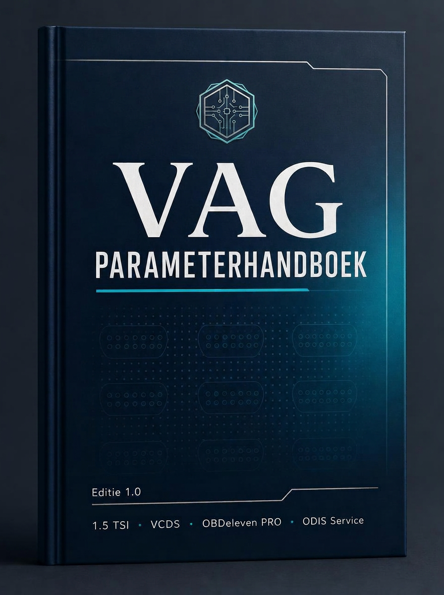 Cover van het VAG Parameterhandboek, editie 1.0